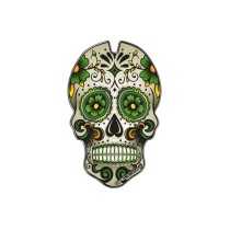 PUIG ADESIVI PROTEZIONE SERBATOIO MODELLO SKULL VERDE - COD. 3673V -  Protegge la moto da graffi e raggi UV. PUIG ADESIVI PROTEZIONE SERBATOIO MODELLO SKULL VERDE - COD. 3673V -  Protegge la moto da graffi e raggi UV.