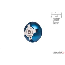 PUIG TAPPO OLIO MOTORE PER KTM COLORE BLU - COD. 7140A - Materiale: alluminio anodizzato nero con anello colorato.
