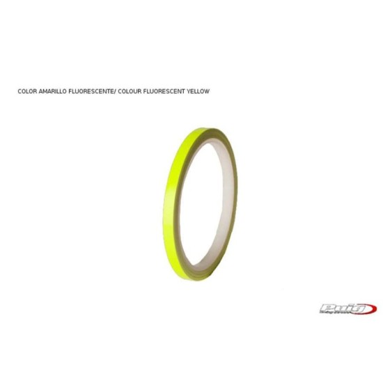 PUIG ADESIVI CERCHI GIALLO - Senza applicatore, kit 2 ruote - Dimensioni: 7x6 mm - Gomme 2016-2018 - COD. 2568G