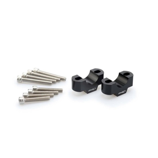 PUIG RISERS PER MANUBRI YAMAHA XSR700 2021-2023 NERO