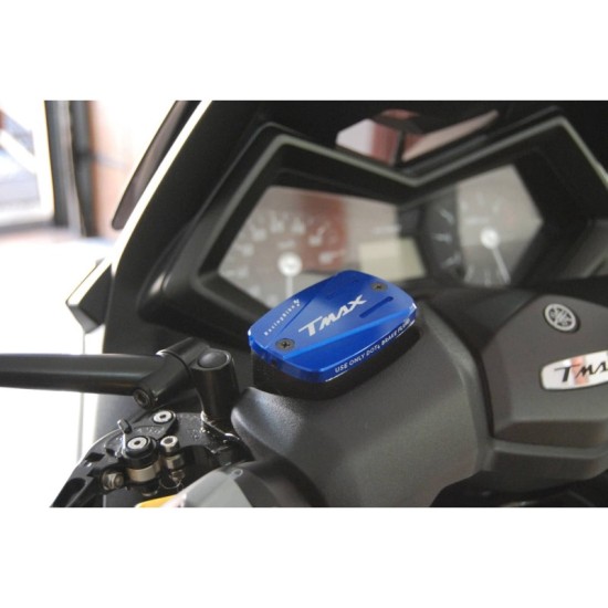 RACINGBIKE COPERCHI VASCHETTE OLIO FRENO YAMAHA T-MAX 530 2012-2016 BLU