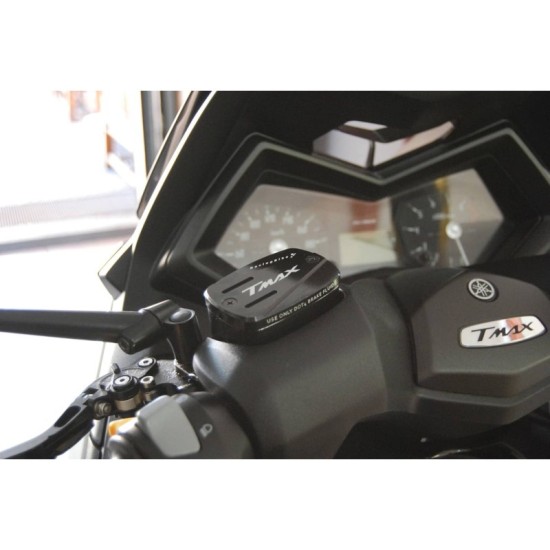 RACINGBIKE COPERCHI VASCHETTE OLIO FRENO YAMAHA T-MAX 530 DX/SX 2017-2019 NERO