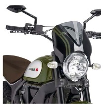 PUIG CUPOLINO RETRO DUCATI SCRAMBLER DESERT SLED 2017-2022 FUME CHIARO-NERO PUIG CUPOLINO RETRO DUCATI SCRAMBLER DESERT SLED 2017-2022 FUME CHIARO-NERO