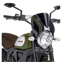 PUIG CUPOLINO RETRO DUCATI SCRAMBLER DESERT SLED 2017-2022 NERO-NERO PUIG CUPOLINO RETRO DUCATI SCRAMBLER DESERT SLED 2017-2022 NERO-NERO