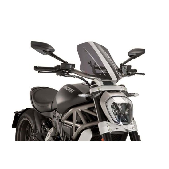 PUIG CUPOLINO NAKED N.G. TOURING REGOLABILE DUCATI X DIAVEL S 2016-2018 FUME CHIARO PUIG CUPOLINO NAKED N.G. TOURING REGOLABILE DUCATI X DIAVEL S 2016-2018 FUME CHIARO