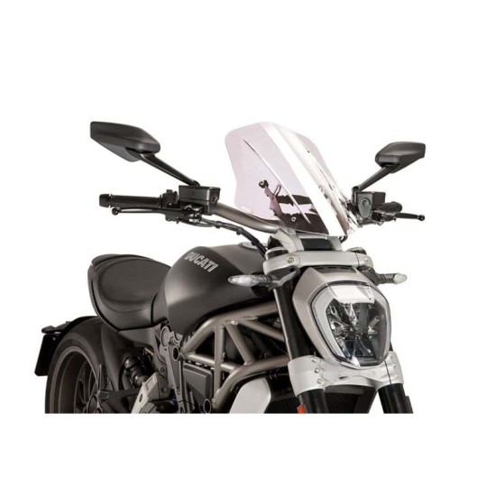 PUIG CUPOLINO NAKED N.G. TOURING REGOLABILE DUCATI X DIAVEL S 2016-2018 TRASPARENTE PUIG CUPOLINO NAKED N.G. TOURING REGOLABILE DUCATI X DIAVEL S 2016-2018 TRASPARENTE