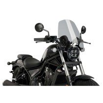 PUIG CUPOLINO NAKED N.G. TOURING HONDA CMX500 REBEL 2017-2019 FUME CHIARO PUIG CUPOLINO NAKED N.G. TOURING HONDA CMX500 REBEL 2017-2019 FUME CHIARO