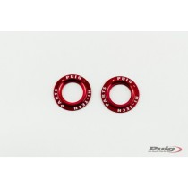 PUIG SET RICAMBI IN ALLUMINIO TAMPONI FORCELLA ANTERIORE PHB19 ROSSO