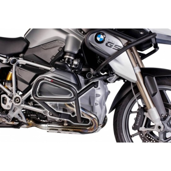 PUIG BARRE DI PROTEZIONE MOTORE BMW R1200 GS/EXCLUSIVE/RALLYE-BASSO 2017-2018 NERO