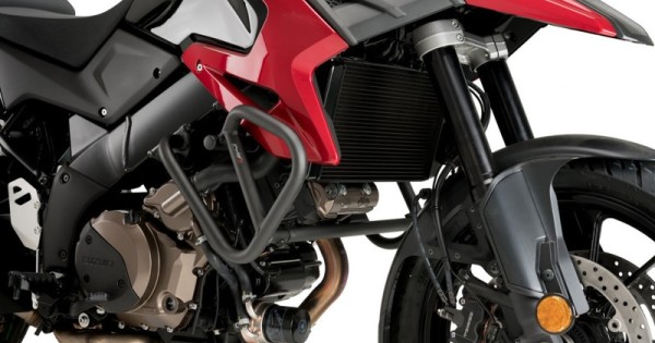 Puig Barre Paramotore In Acciaio Nero - Protezione Completa Per Moto Adventure E Non Solo