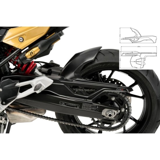 PUIG PARAFANGO POSTERIORE BMW F900 XR 2020-2023 NERO OPACO PUIG PARAFANGO POSTERIORE BMW F900 XR 2020-2023 NERO OPACO