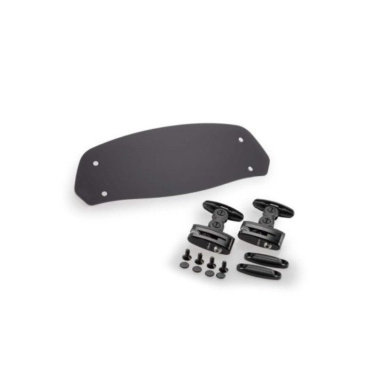 PUIG DEFLETTORE FISSAGGIO ATTRAVERSO CLIP-ON FUME SCURO - Dimensioni (HxL): 100x277 mm. Interasse attacchi: 206 mm. Non PUIG DEFLETTORE FISSAGGIO ATTRAVERSO CLIP-ON FUME SCURO - Dimensioni (HxL): 100x277 mm. Interasse attacchi: 206 mm. Non