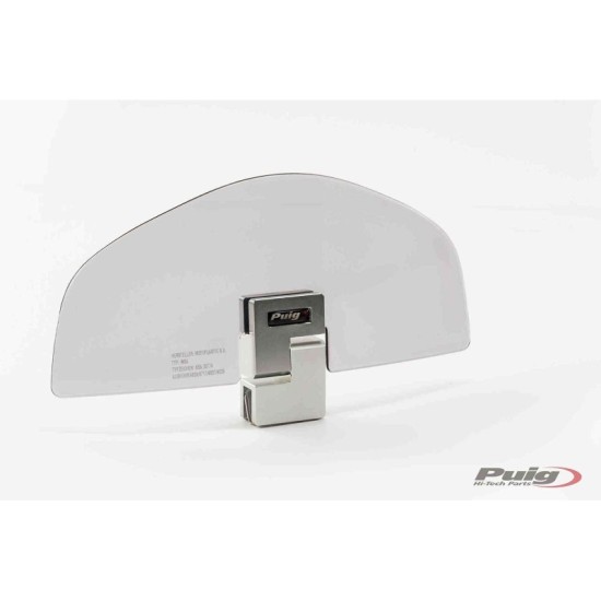 PUIG DEFLETTORE FISSAGGIO ATTRAVERSO CLIP-ON FUME CHIARO - Dimensioni (HxL): 79x186 mm. - Non necessita foratura - COD. 4639H PUIG DEFLETTORE FISSAGGIO ATTRAVERSO CLIP-ON FUME CHIARO - Dimensioni (HxL): 79x186 mm. - Non necessita foratura - COD. 4639H