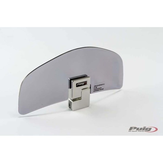 PUIG DEFLETTORE FISSAGGIO ATTRAVERSO CLIP-ON FUME CHIARO - Dimensioni (HxL): 92x191 mm. - Non necessita foratura - COD. 4717H