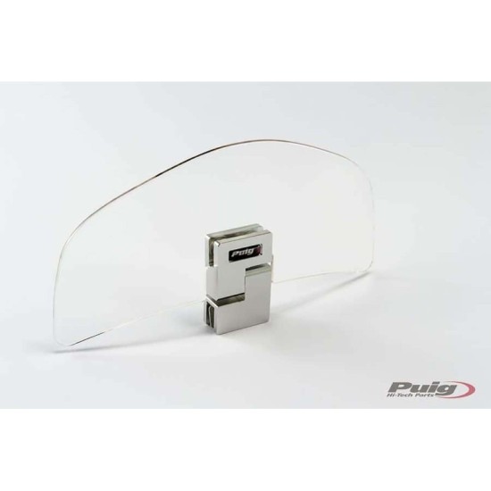 PUIG DEFLETTORE FISSAGGIO ATTRAVERSO CLIP-ON TRASPARENTE - Dimensioni (HxL): 92x191 mm. - Non necessita foratura - COD. 4717W PUIG DEFLETTORE FISSAGGIO ATTRAVERSO CLIP-ON TRASPARENTE - Dimensioni (HxL): 92x191 mm. - Non necessita foratura - COD. 4717W