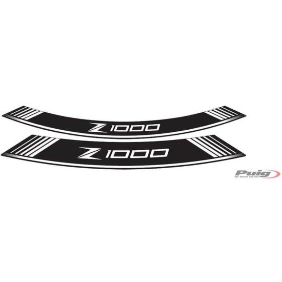 PUIG ADESIVI CERCHI KAWASAKI Z1000 BIANCO - Il set consiste di 8 strisce adesive - COD. 7590B PUIG ADESIVI CERCHI KAWASAKI Z1000 BIANCO - Il set consiste di 8 strisce adesive - COD. 7590B