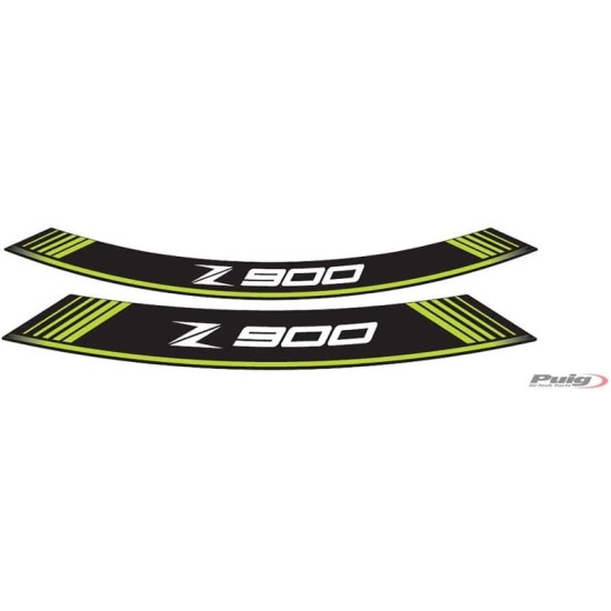 PUIG ADESIVI CERCHI KAWASAKI Z900 VERDE - Il set consiste di 8 strisce adesive - COD. 9291V PUIG ADESIVI CERCHI KAWASAKI Z900 VERDE - Il set consiste di 8 strisce adesive - COD. 9291V