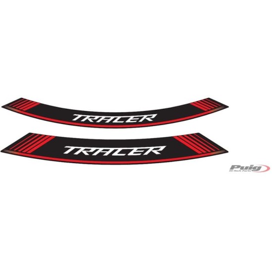 PUIG ADESIVI CERCHI YAMAHA TRACER ROSSO - Il set consiste di 8 strisce adesive - COD. 9293R PUIG ADESIVI CERCHI YAMAHA TRACER ROSSO - Il set consiste di 8 strisce adesive - COD. 9293R