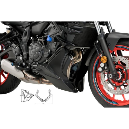 PUIG PUNTALE YAMAHA MT-07 2021-2023 NERO OPACO PUIG PUNTALE YAMAHA MT-07 2021-2023 NERO OPACO