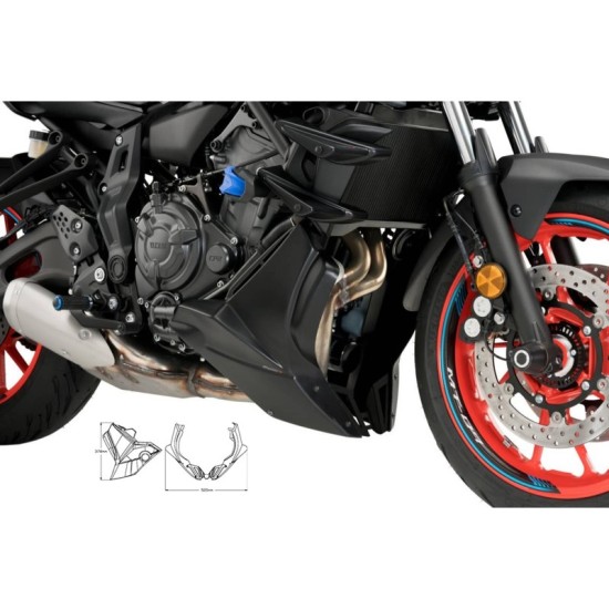 PUIG PUNTALE YAMAHA MT-07 2021-2023 NERO OPACO