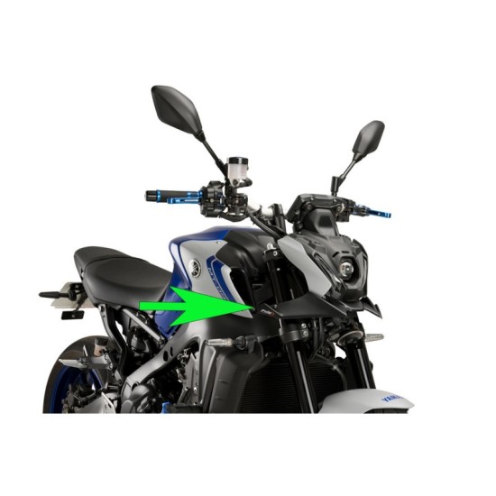 PUIG SPOILER ANTERIORE DOWNFORCE NAKED YAMAHA MT-09 2021-2023 NERO OPACO PUIG SPOILER ANTERIORE DOWNFORCE NAKED YAMAHA MT-09 2021-2023 NERO OPACO