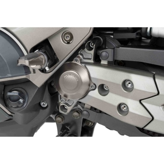 PUIG COPRI-PERNO FORCELLONE KYMCO AK550 2017-2022 SILVER