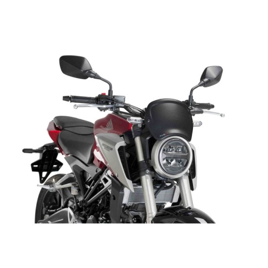PUIG CARENATURA FRONTALE HONDA CB125R NEO SPORTS CAFE 2018-2023 CARBON LOOK PUIG CARENATURA FRONTALE HONDA CB125R NEO SPORTS CAFE 2018-2023 CARBON LOOK