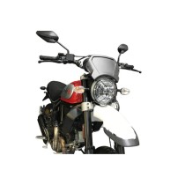 PUIG CARENATURA FRONTALE IN ALLUMINIO DUCATI SCRAMBLER 1100 DARK PRO 2021-2023 SILVER