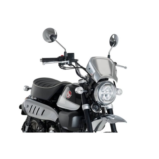 PUIG CARENATURA FRONTALE IN ALLUMINIO HONDA MONKEY 125 2019-2023 SILVER PUIG CARENATURA FRONTALE IN ALLUMINIO HONDA MONKEY 125 2019-2023 SILVER