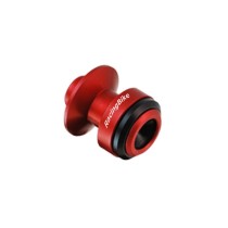 RACINGBIKE SUPPORTI CAVALLETTO VITI M6 COLORE ROSSO - COD. P010R - OFFERTA - Materiale: alluminio anodizzato lavorato in CNC -