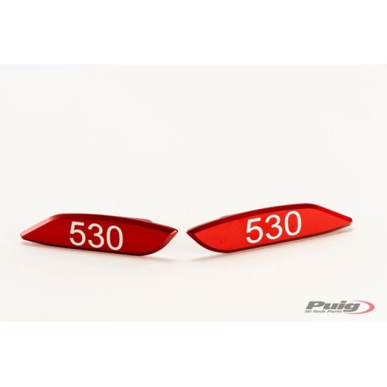 PUIG TAPPO FORO SPECCHIO YAMAHA T-MAX 530 DX/SX 2017-2019 ROSSO