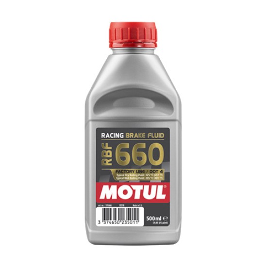 MOTUL OLIO LIQUIDO FRENI RACING RBF 660 DOT 4 - 500 ML