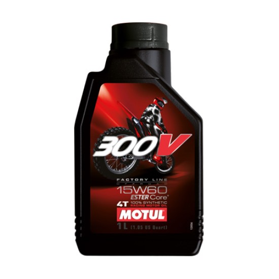 MOTUL OLIO 300V 15W60 OFF ROAD CROSS 100% SINTETICO RACING - 1 LT