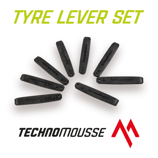 TECHNOMOUSSE TYRE LEVER SET KIT 8 LEVE SMONTA GOMME PNEUMATICI BICI MTB E-BIKE