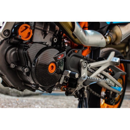 TEKMO PROTEZIONE CARTER STATORE CARBONIO KTM 690 SMC R / ENDURO