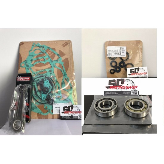 KIT REVISIONE MOTORE BIELLA WOSSNER + SKF ALBERO + ATHENA ROTAX 123