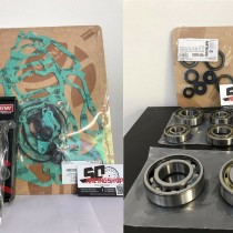 KIT REVISIONE MOTORE BIELLA WOSSNER + SKF + ATHENA ROTAX 122
