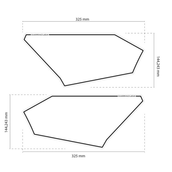 BARRACUDA TABELLA PORTANUMERO HONDA X-ADV 750 2017-2020