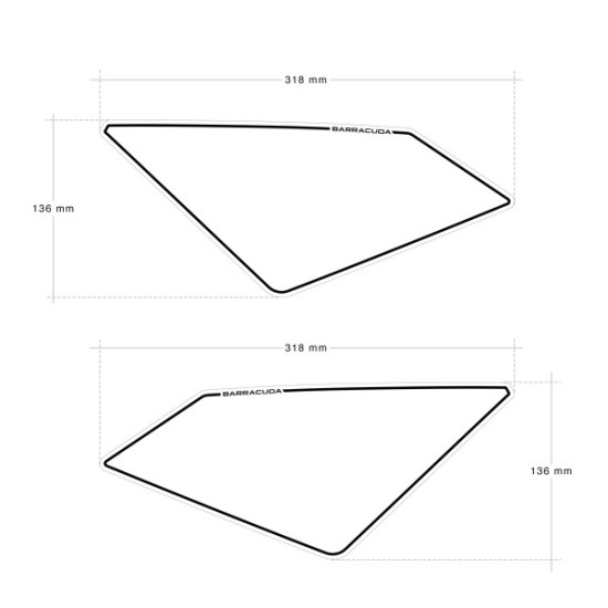 BARRACUDA TABELLA PORTANUMERO HONDA X-ADV 750 2021-2023